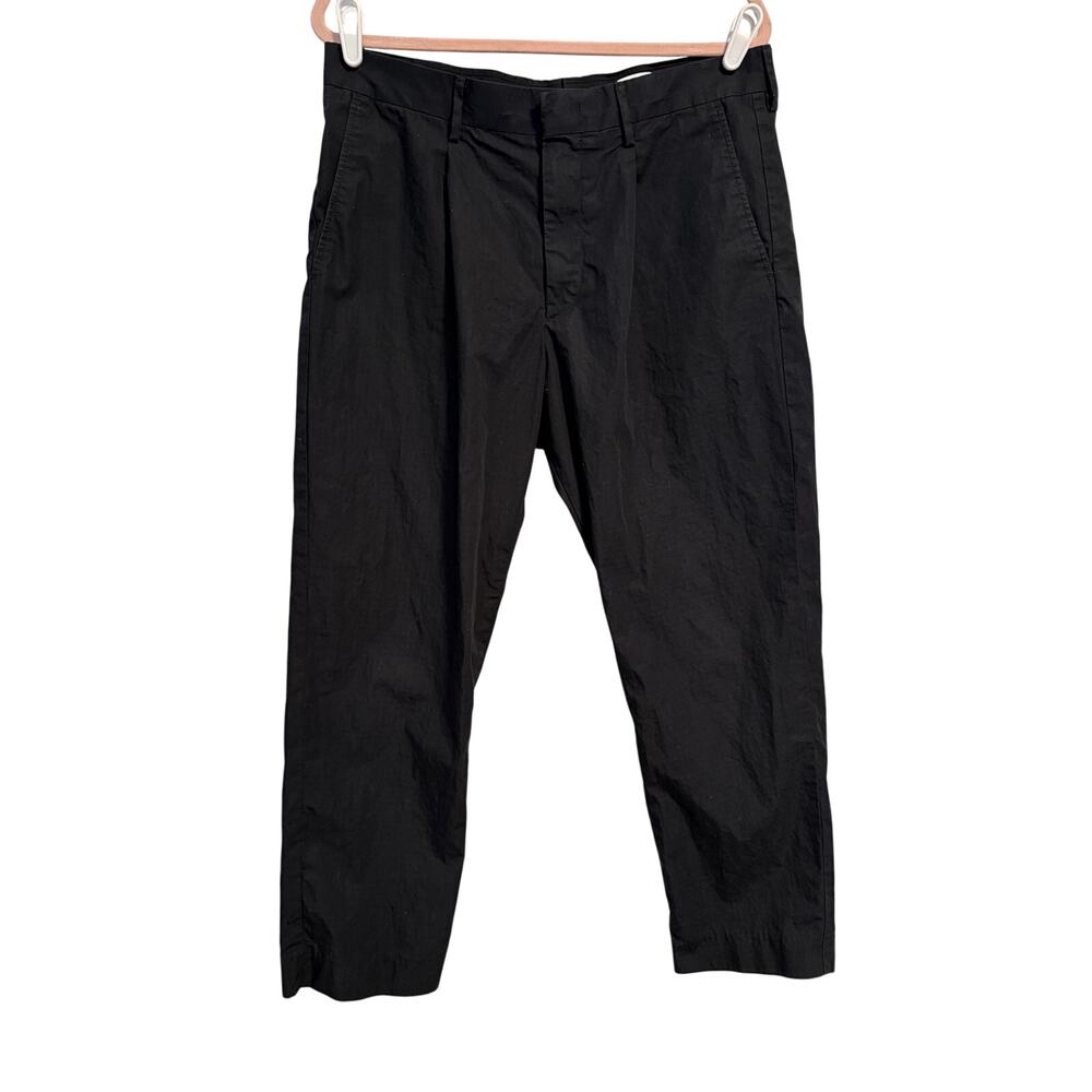 [Modern] Men's NN07 No Nationality Black Pinstripe Pants